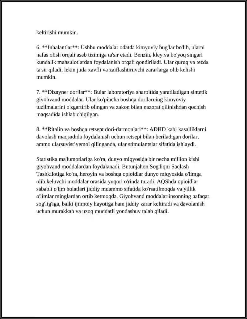 GIYOHVANDLIK HAQIDA MA'LUMOT 4