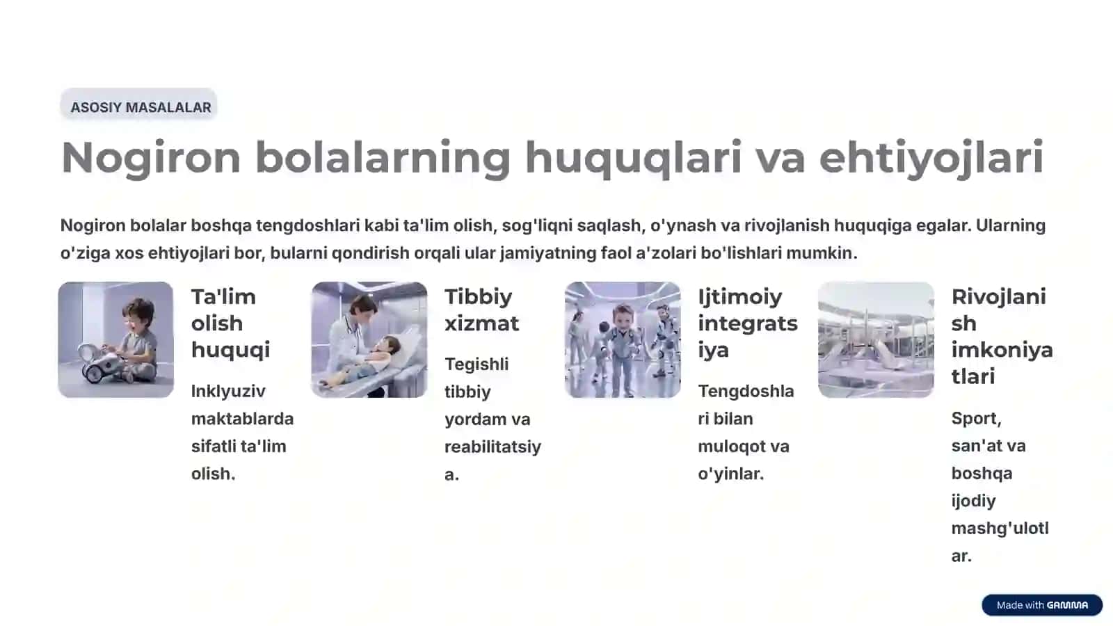 IJTIMOIY HIMOYA TIZIMI VA NOGIRON BOLALARNI QO'LLAB QUVVATLASH 4
