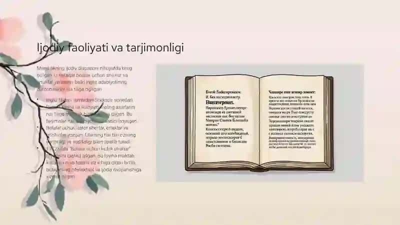 Taqdimot Samuel Marshak: Hayoti, Ijodi va Ertaklari 4