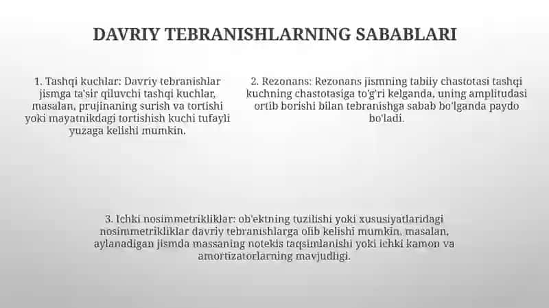 Davriy Tebranishlar Va Ularning Sabablari 4