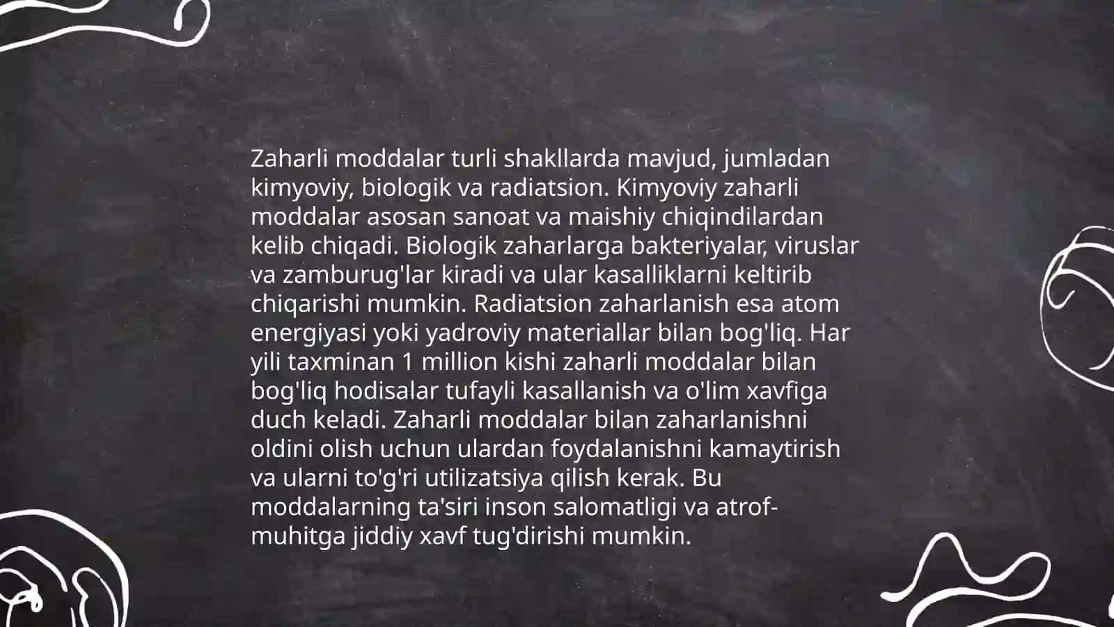 Kimyoviy qurol zaharli moddalar tasnifi 4