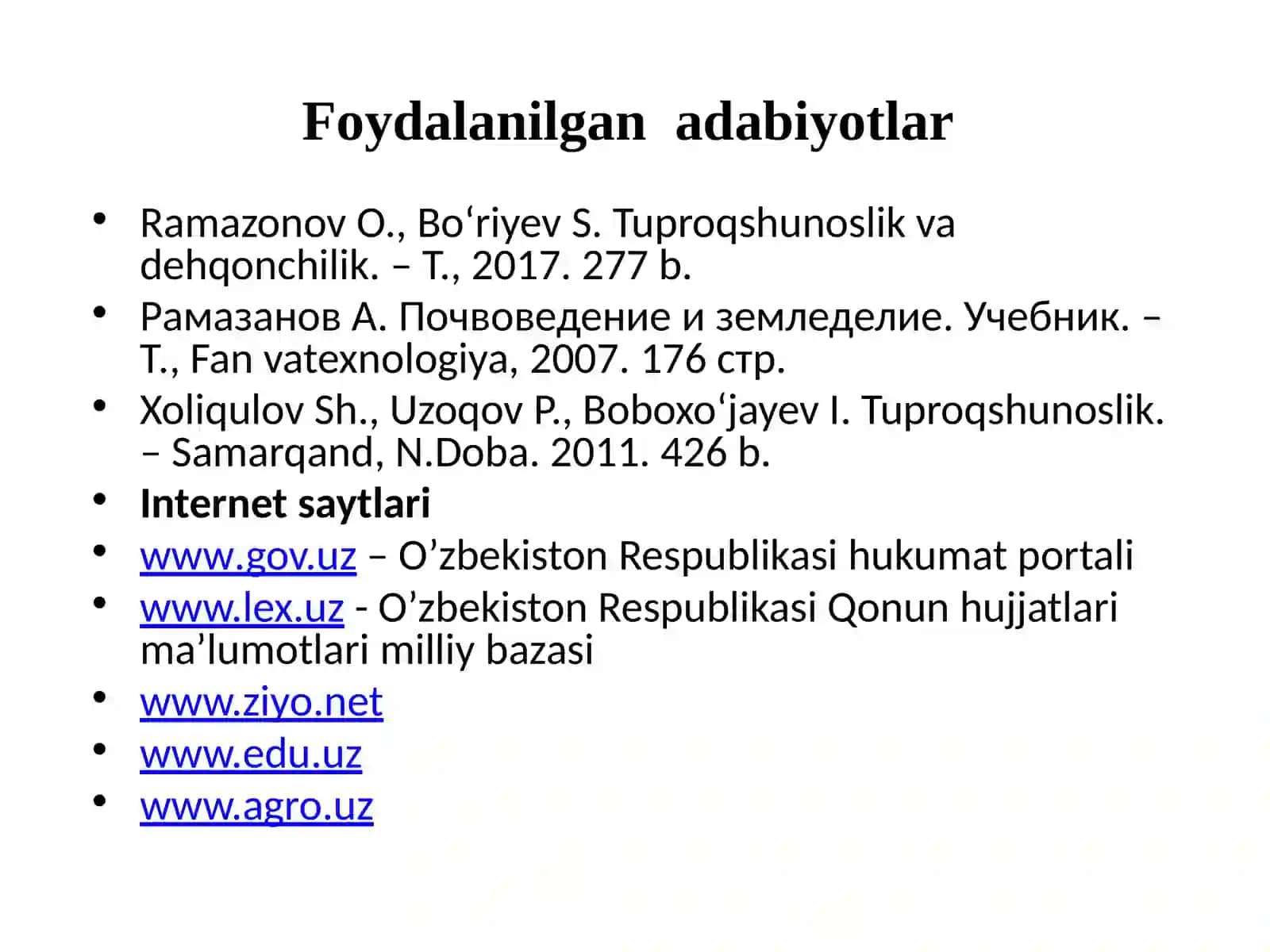 “Tuproqning morfologik belgilari va tuzilishi” mavzusida taqdimoti 4