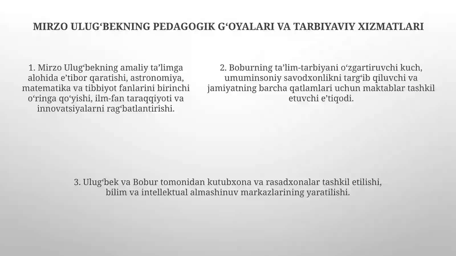 XIV - XVI Asrlarda Movarounnahrda Taʼlim-Tarbiya Va Pedagogik Fikrlar 4