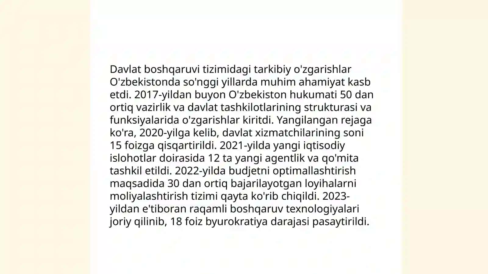 Institutsional ózgarishlar va iqtisodiyotda tarkibiy ózgarishlar 4