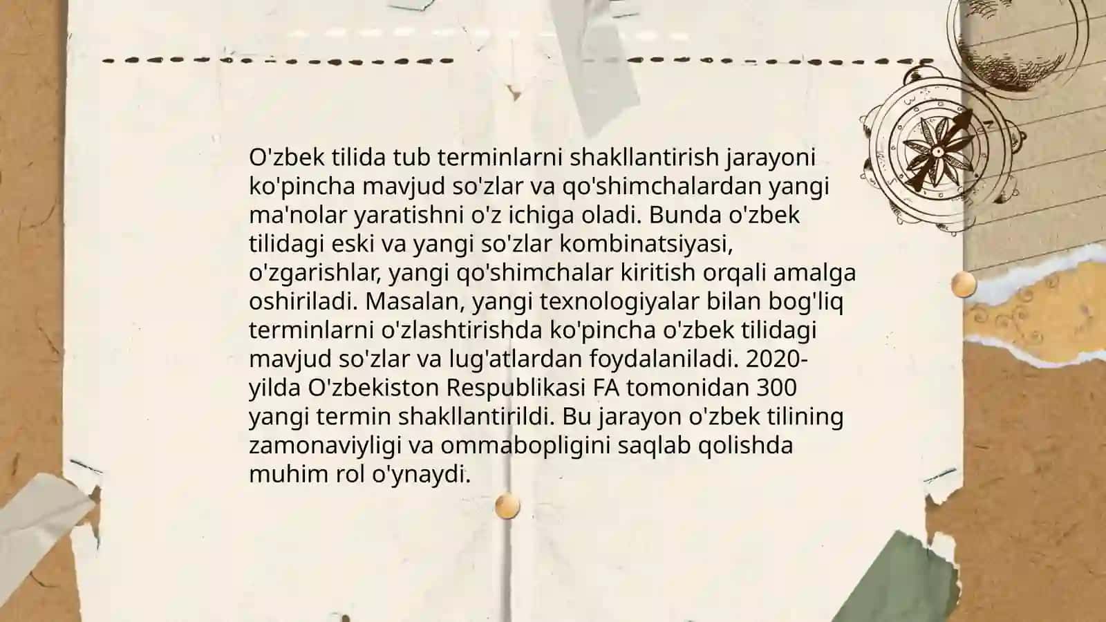 O'zbek terminologiyasida tub terminlar 4