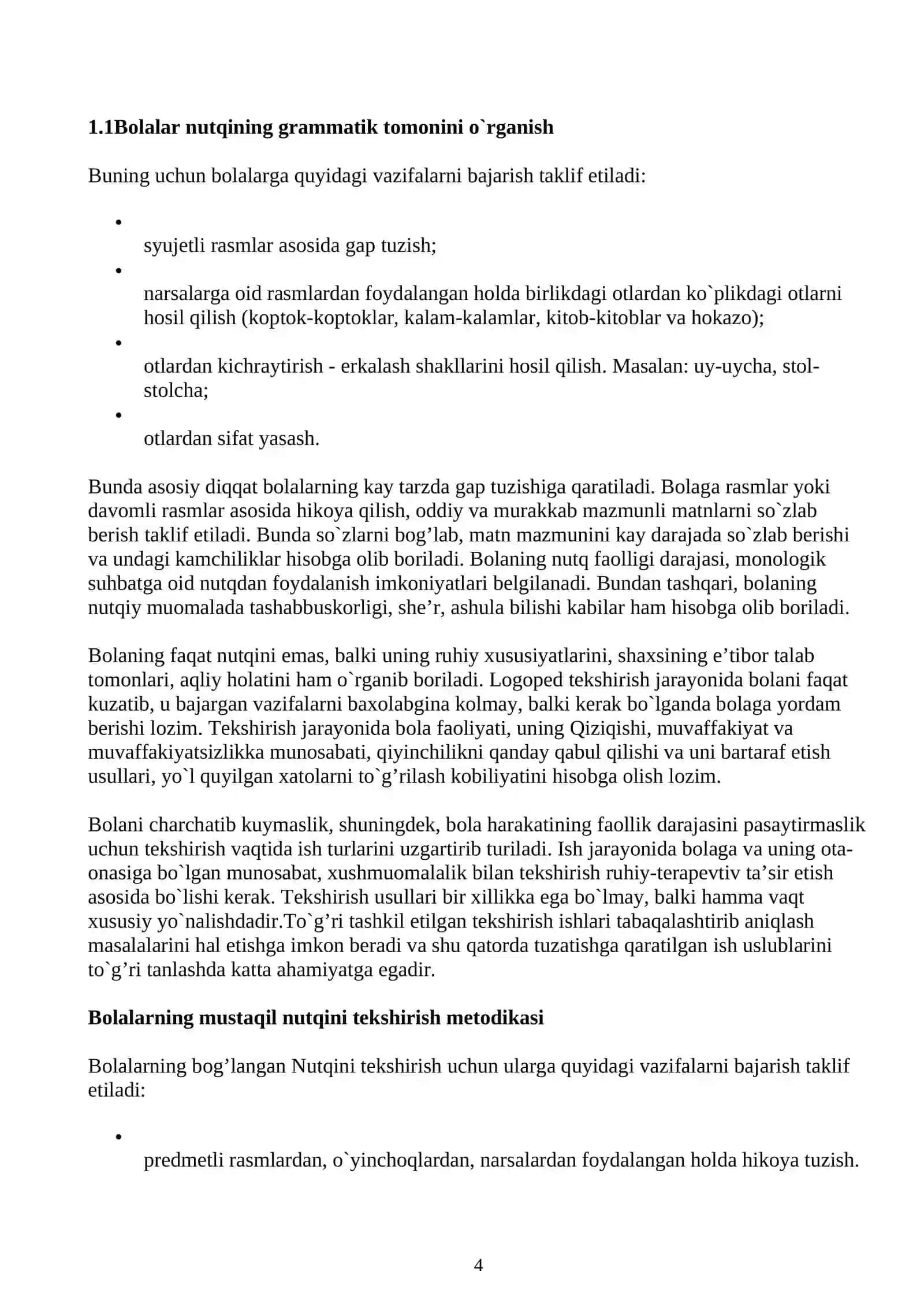 Bolalar nutqini grammatik jihatdan shakllantirish mashg'ulotlari 4