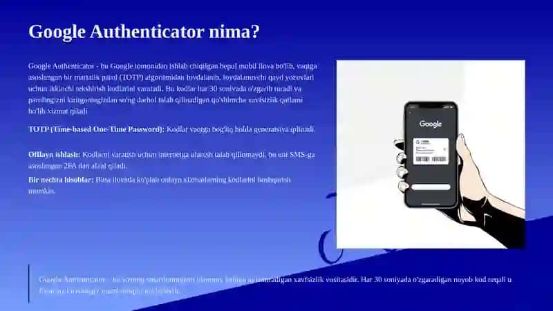 GOOGLE AUTHENTICATOR YORDAMIDA 4