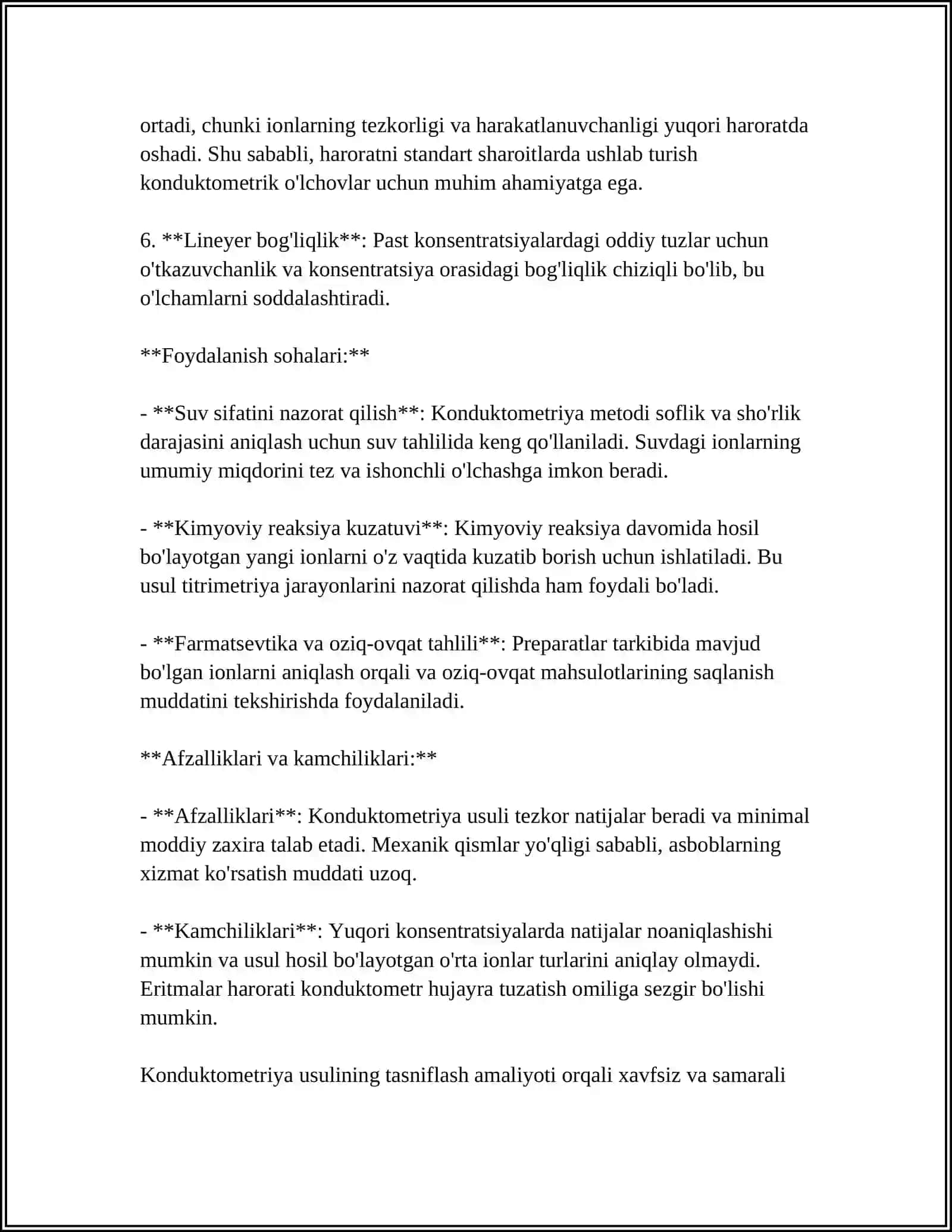 DORI VOSITALAR TAHLILIDA KONDUKTOMETRIYA USULINGNING QULLANILISHI 4