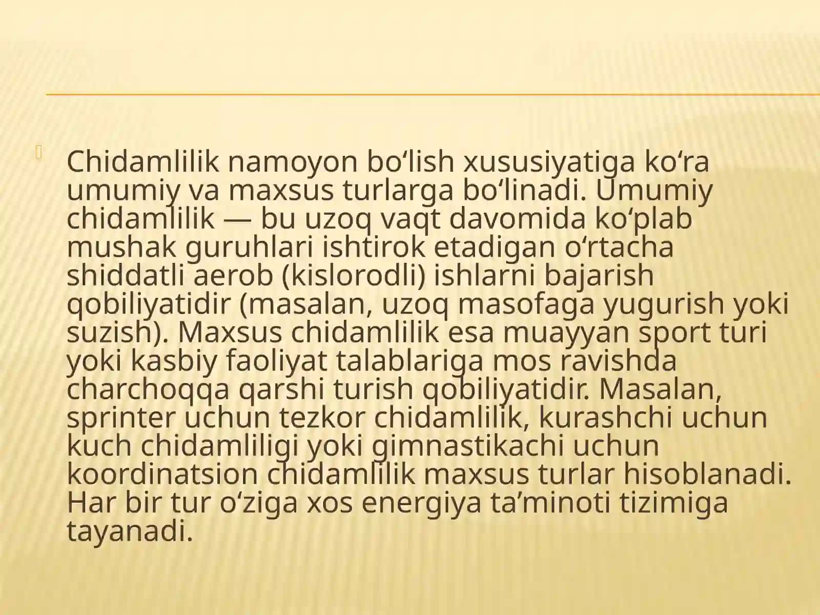 Chidamlilik tushunchasi, turlari va uni tarbiyalash metodikasi 4