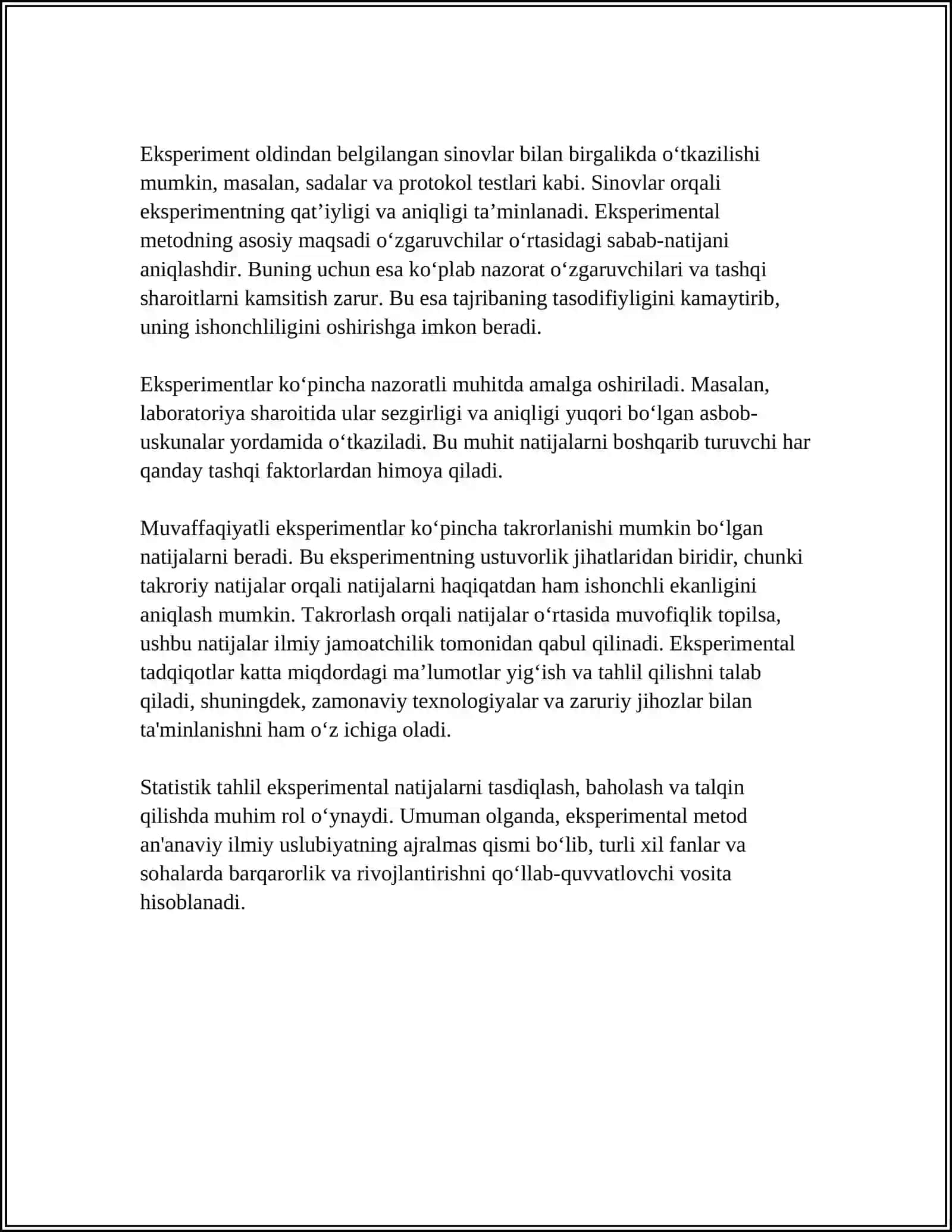 HOZIRGI ZAMON PSIHOLOGIYASINING TATQIQOD METODLARI. PSIXIKANING FILOGENETIK TARAQQIYOTI 4