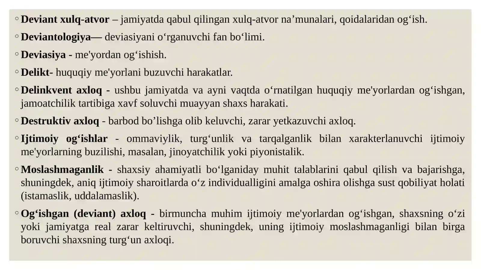 Xulqiog‘ishgan bolalar psixologiyasi kursining predmeti va og‘ishgan xulq determinantlari 4