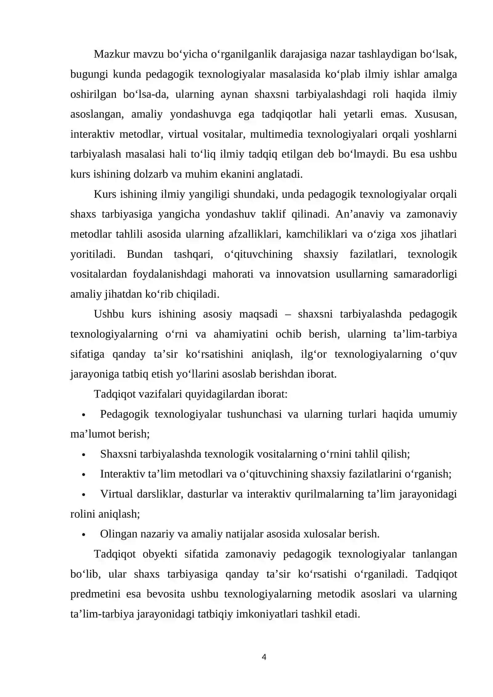 Shaxsni tarbiyalashda pedagogik texnologiyalardan foydalanish 4