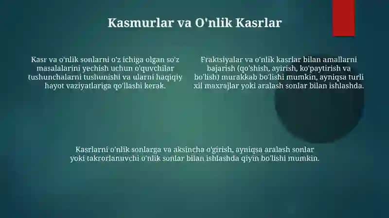 Murakkab masalalar 4