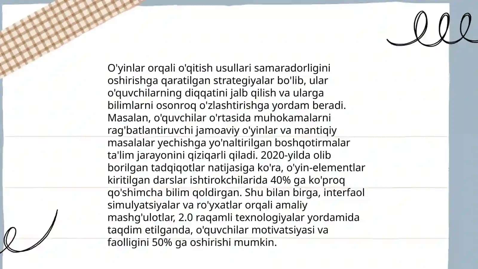 Mashgʻulot-maktabgacha yoshdagi bolalarga ta'lim berishning asosiy shakli 4