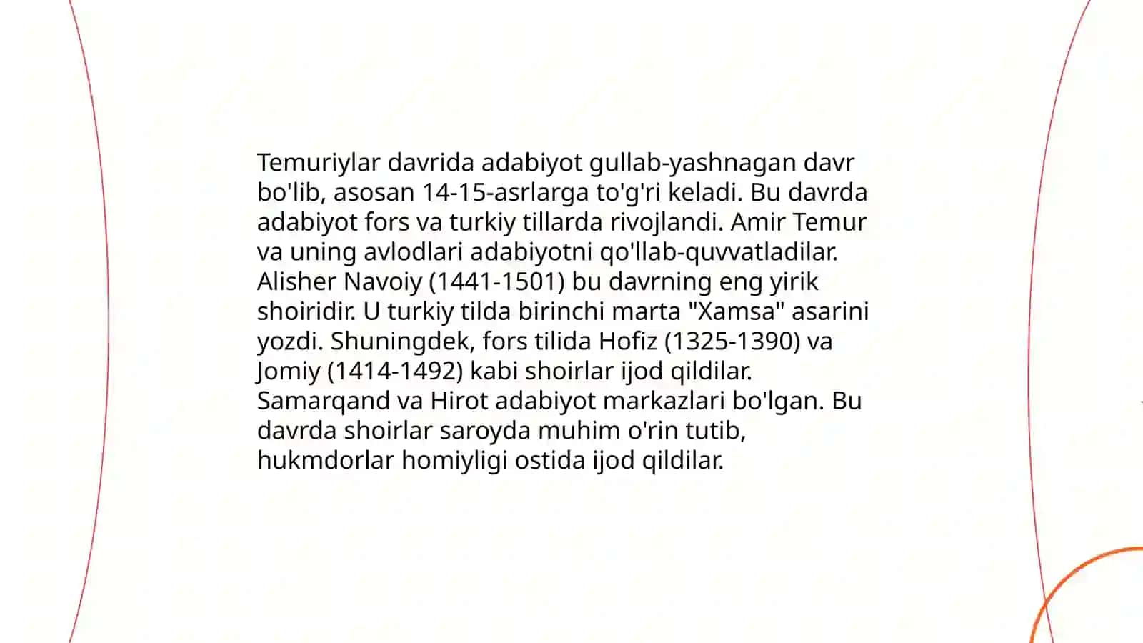 Temuriylar davrida maʼnaviy maʼrifiy yuksalish 4