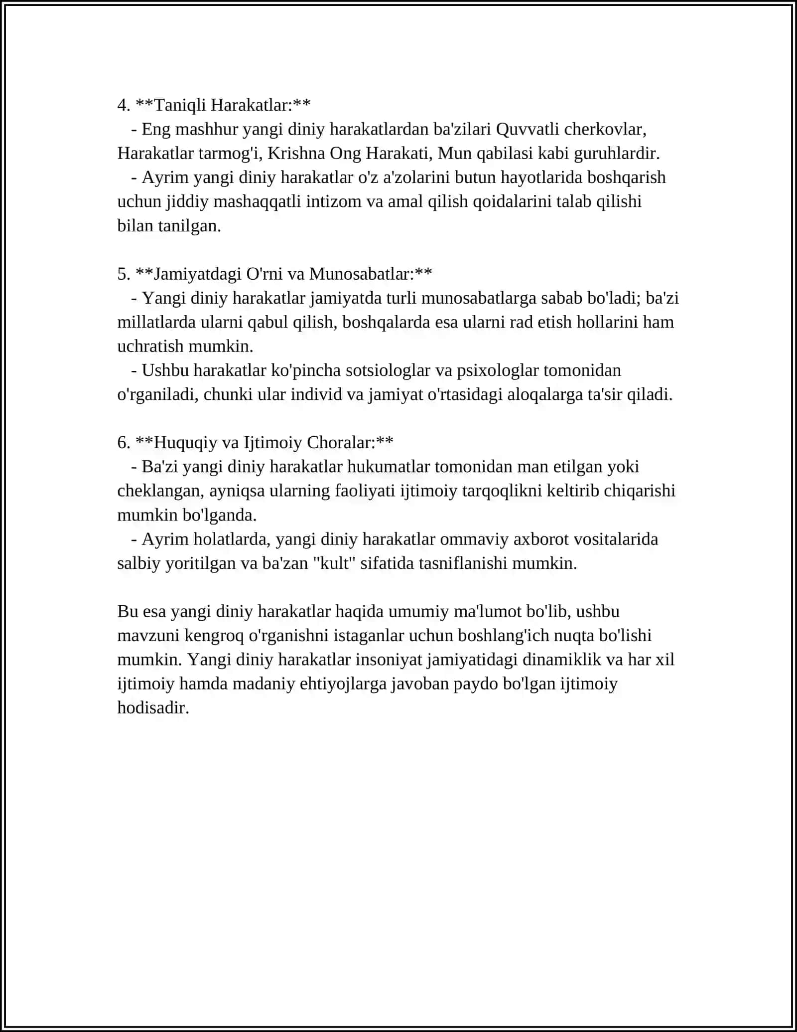 Yangi diniy harakatlar 4