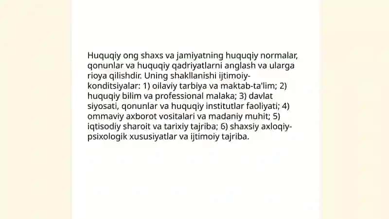 Huquqiy ong va huquqiy madaniyat 4