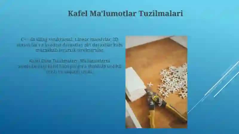 C++ tilining asosiy imkoniyatlari va strukturalari 4