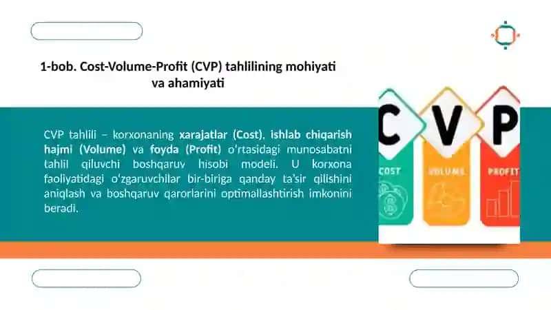 Cost-Volume-Profit (CVP) tahlili 4