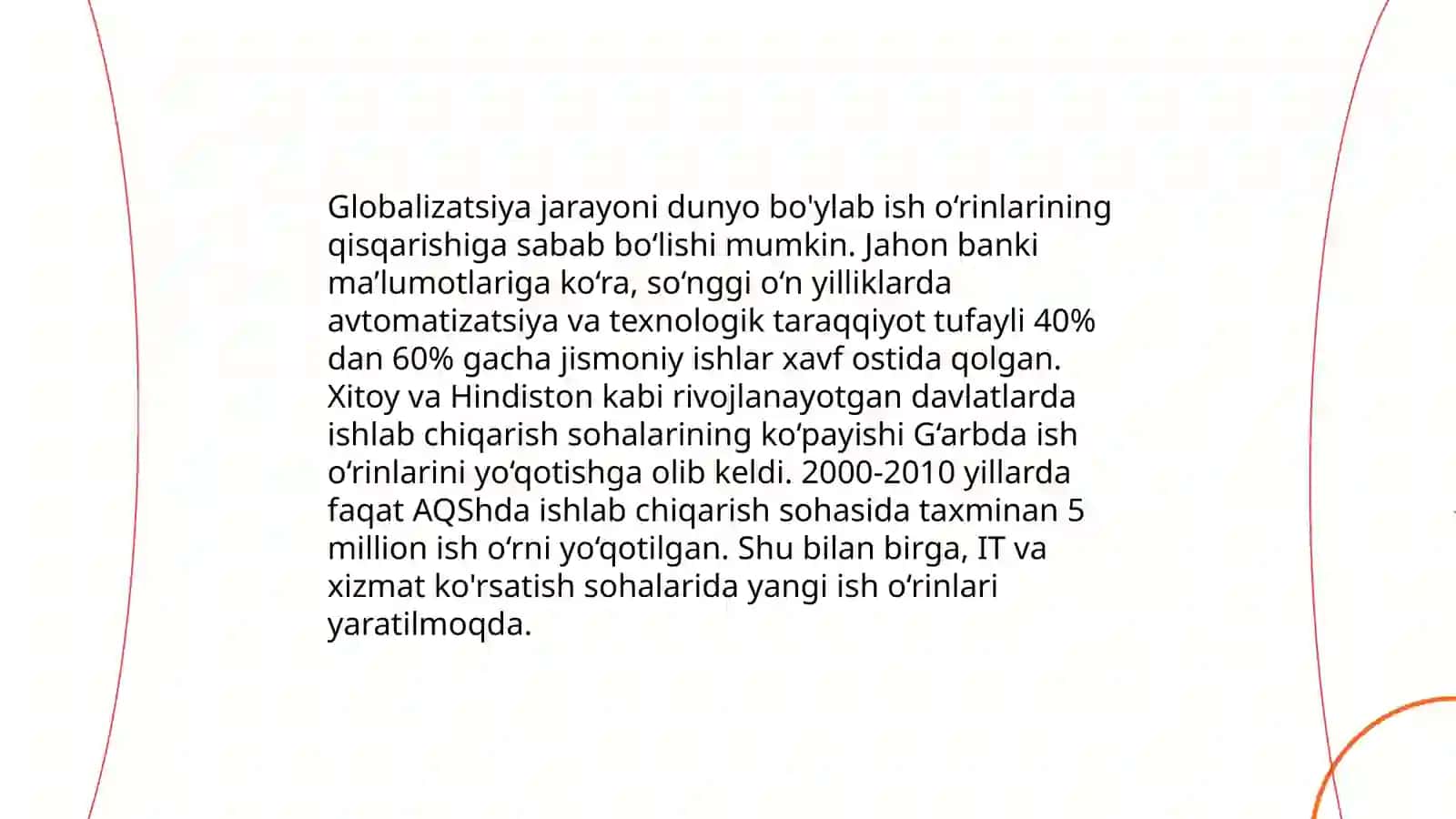Ishsizlik-global muammo sifatida: kelib chiqish sabablari va bartaraf etish usullari 4
