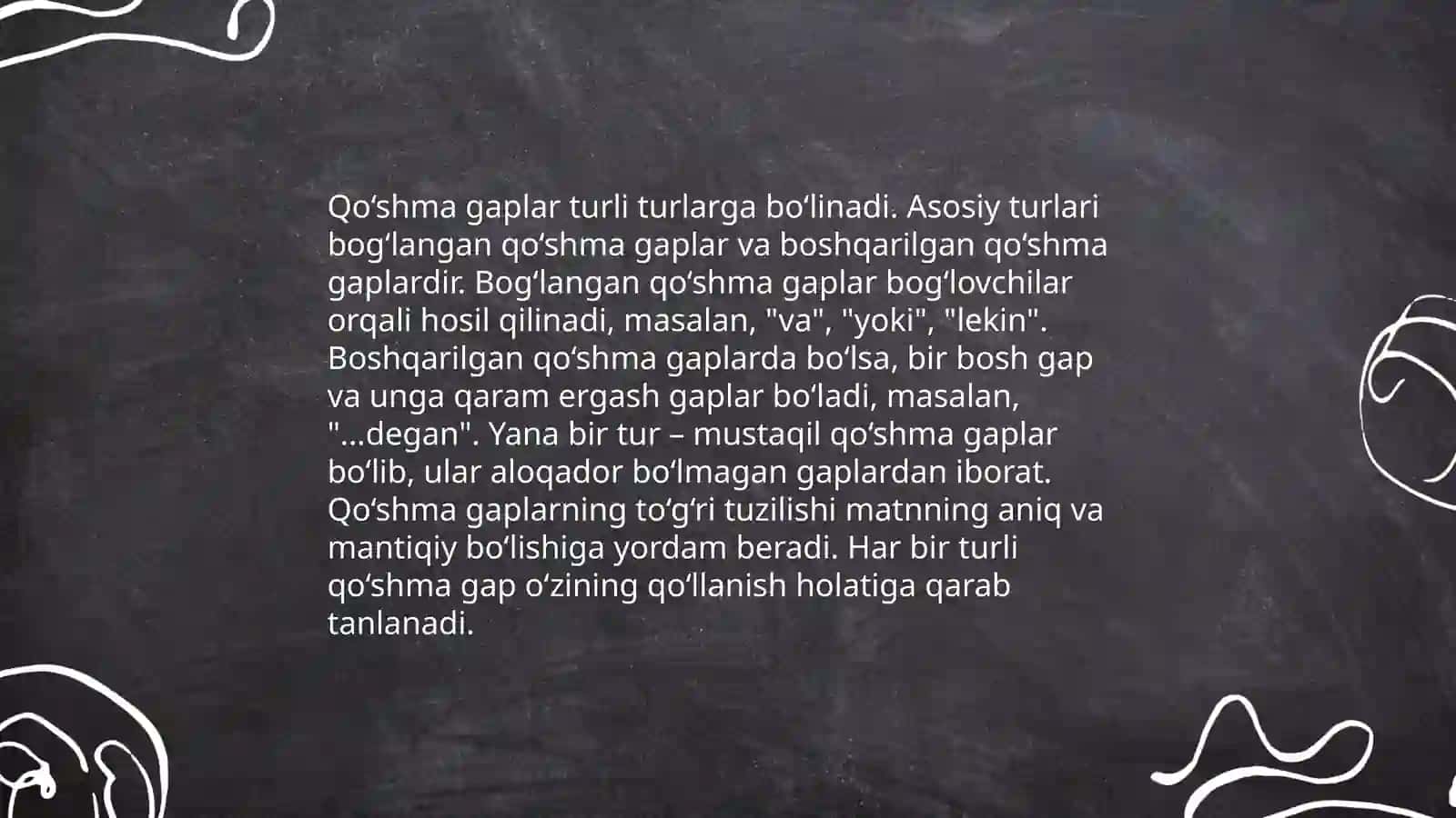 Qo'shma gaplar 4