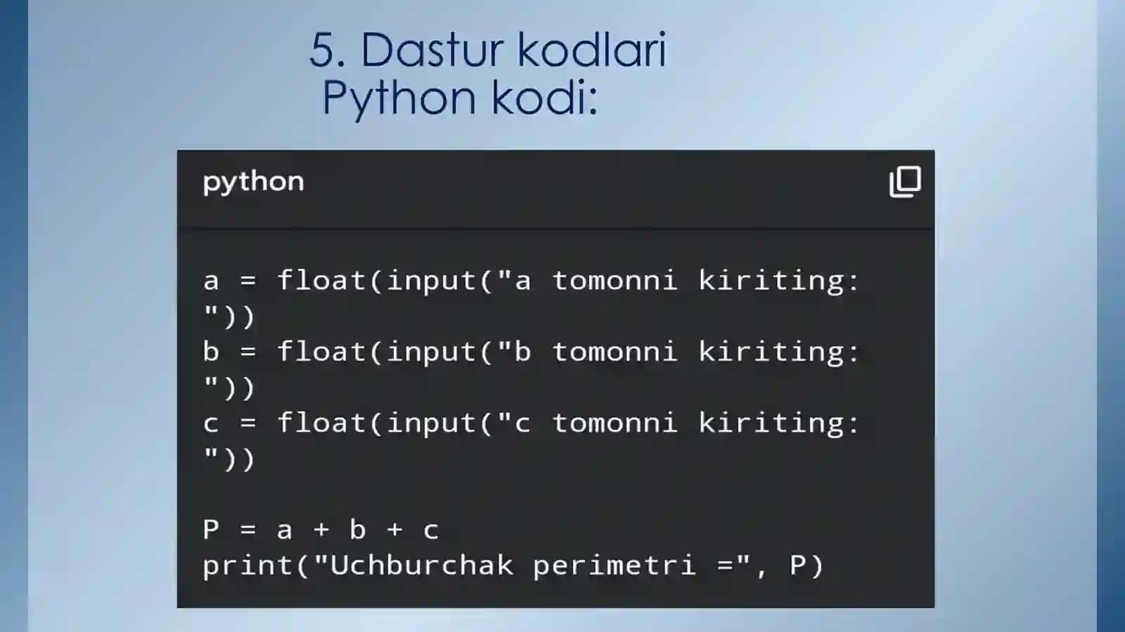 Ma’lumotlar tuzilmasi va algoritmlari fanidan oraliq nazorat 4