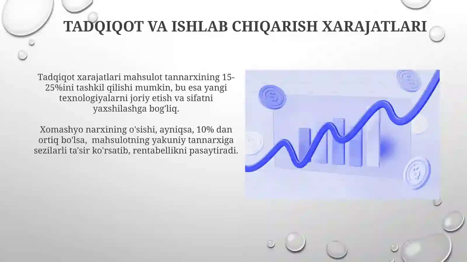 Quymalarning tannarxiga ta'sir etuvchi asosiy koʻrsatgichlar 4