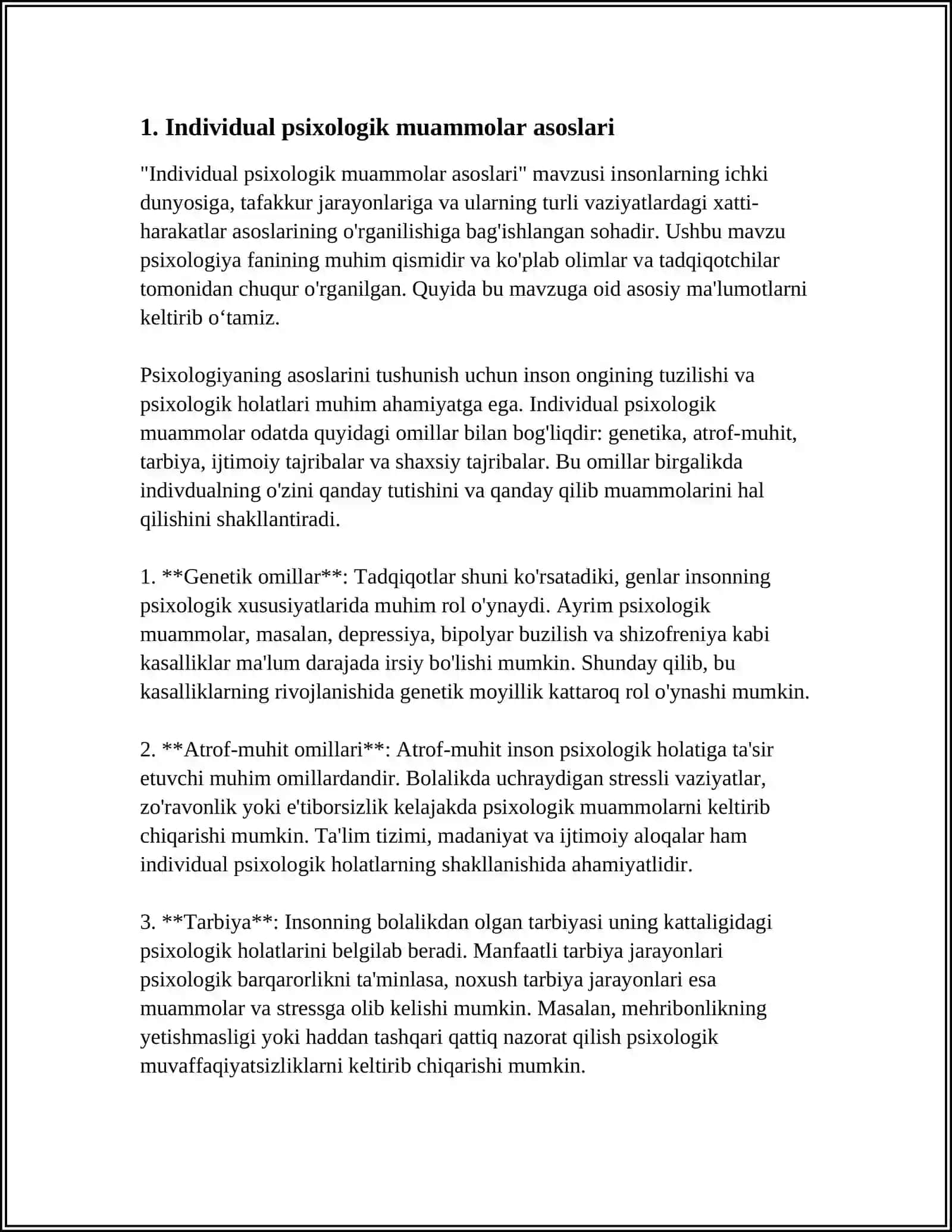 MEHNAT PSIXOLOGIYASIDA IDIVIDUAL PSIXOLOGIK MUAMMOLAR 4