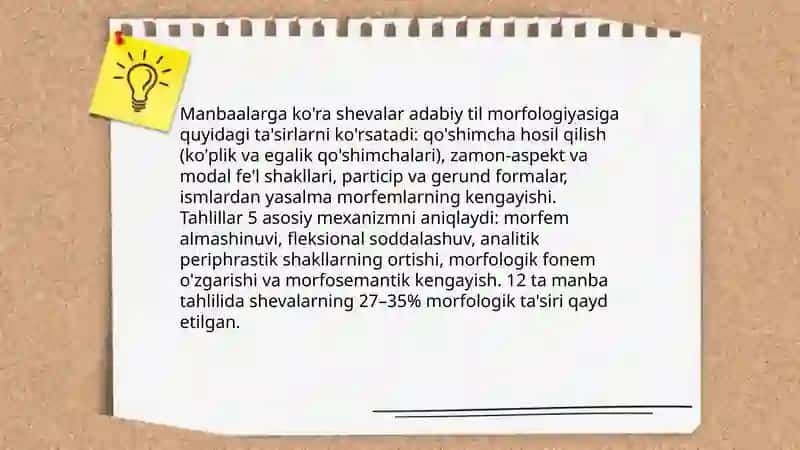 Shevalarning adabiy tilga ta'sirini manbaalar asosida tahlil qilish 4