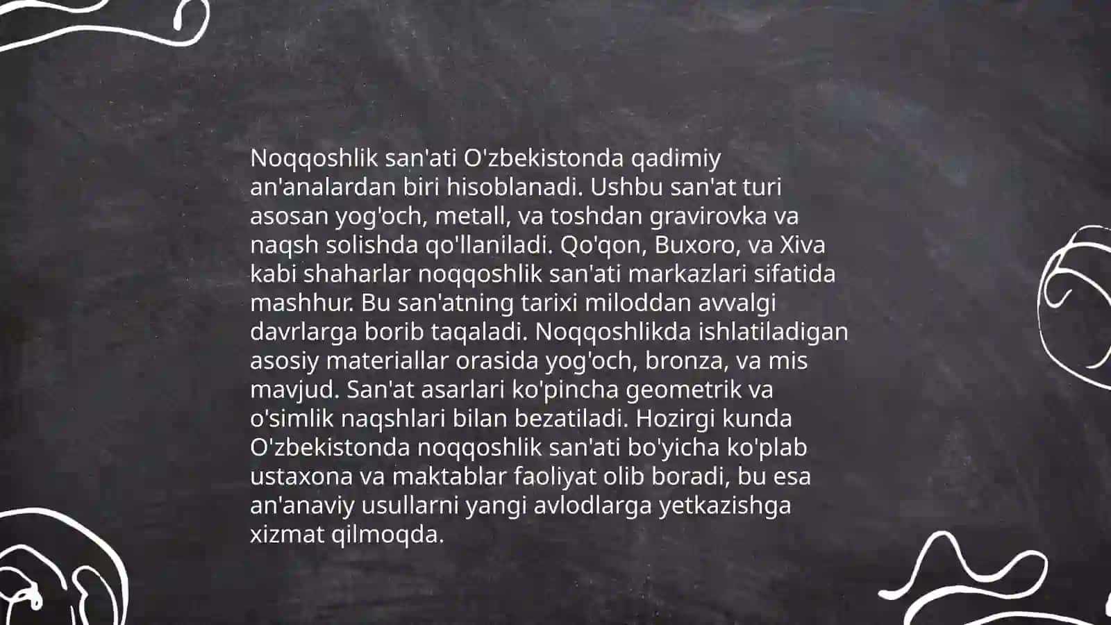 Noqqoshlik san'atining o'ziga xosligi va estetik mohiyati 4