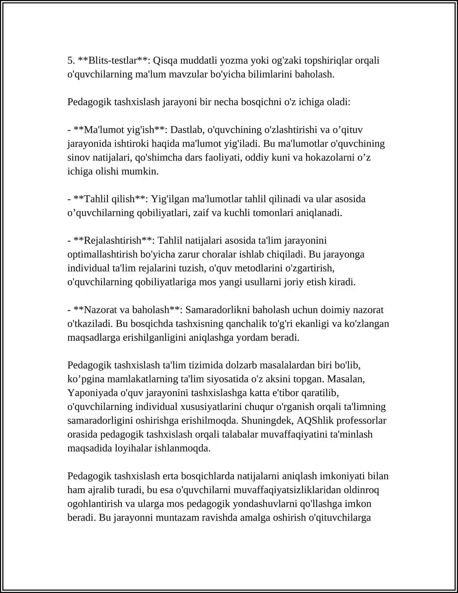 PEDAGOGIK TASHXISLASH JARAYONIDA PEDAGOGIK KONFLIKTATSIYA 4