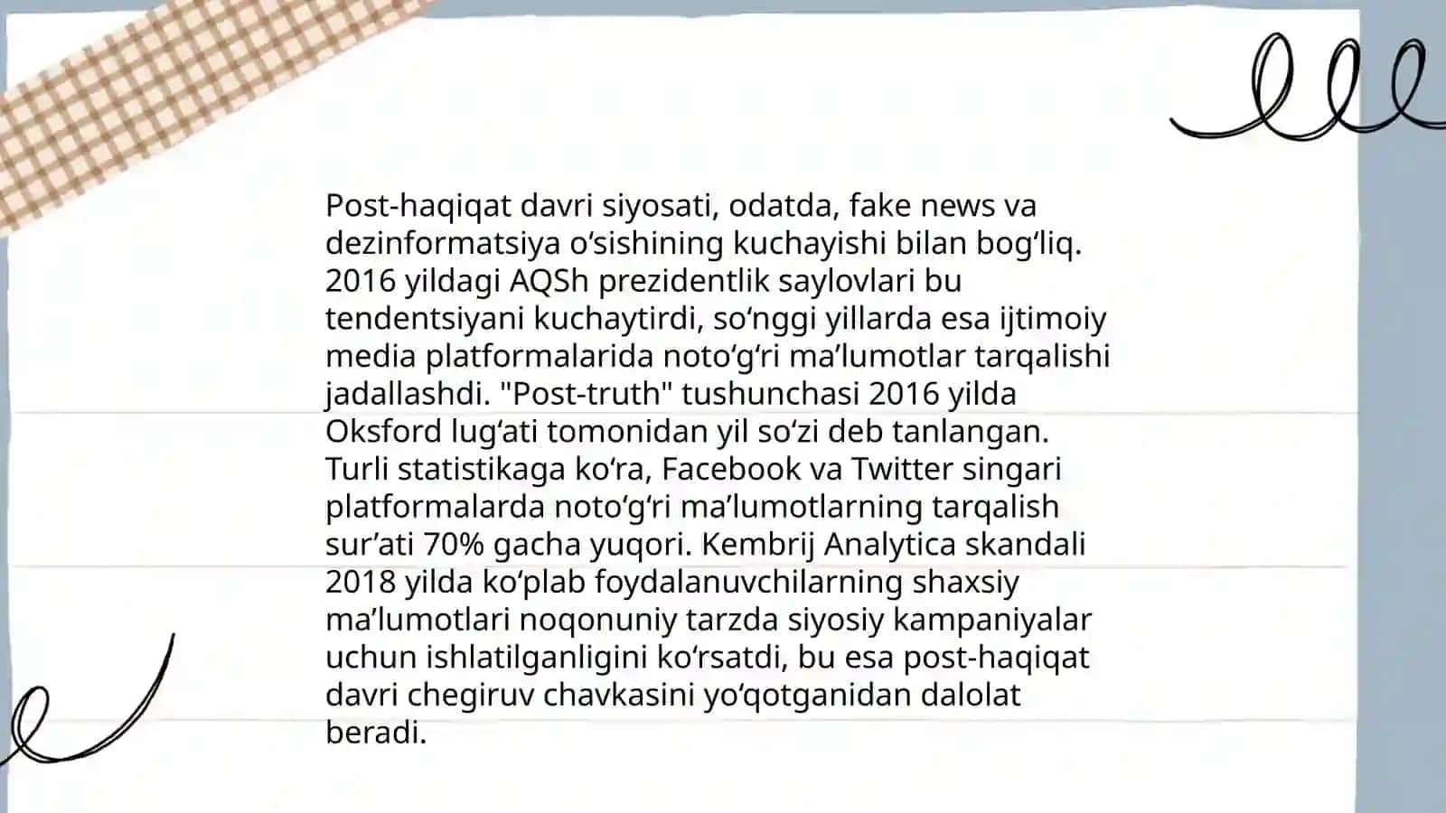 Post-haqiqat nima 4