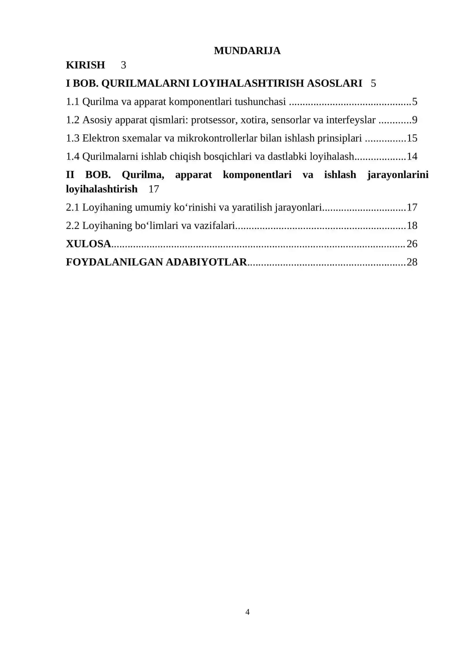 Kompyuter qurilma, apparat komponentlari va ishlash jarayonlarini loyihalashtirish 4
