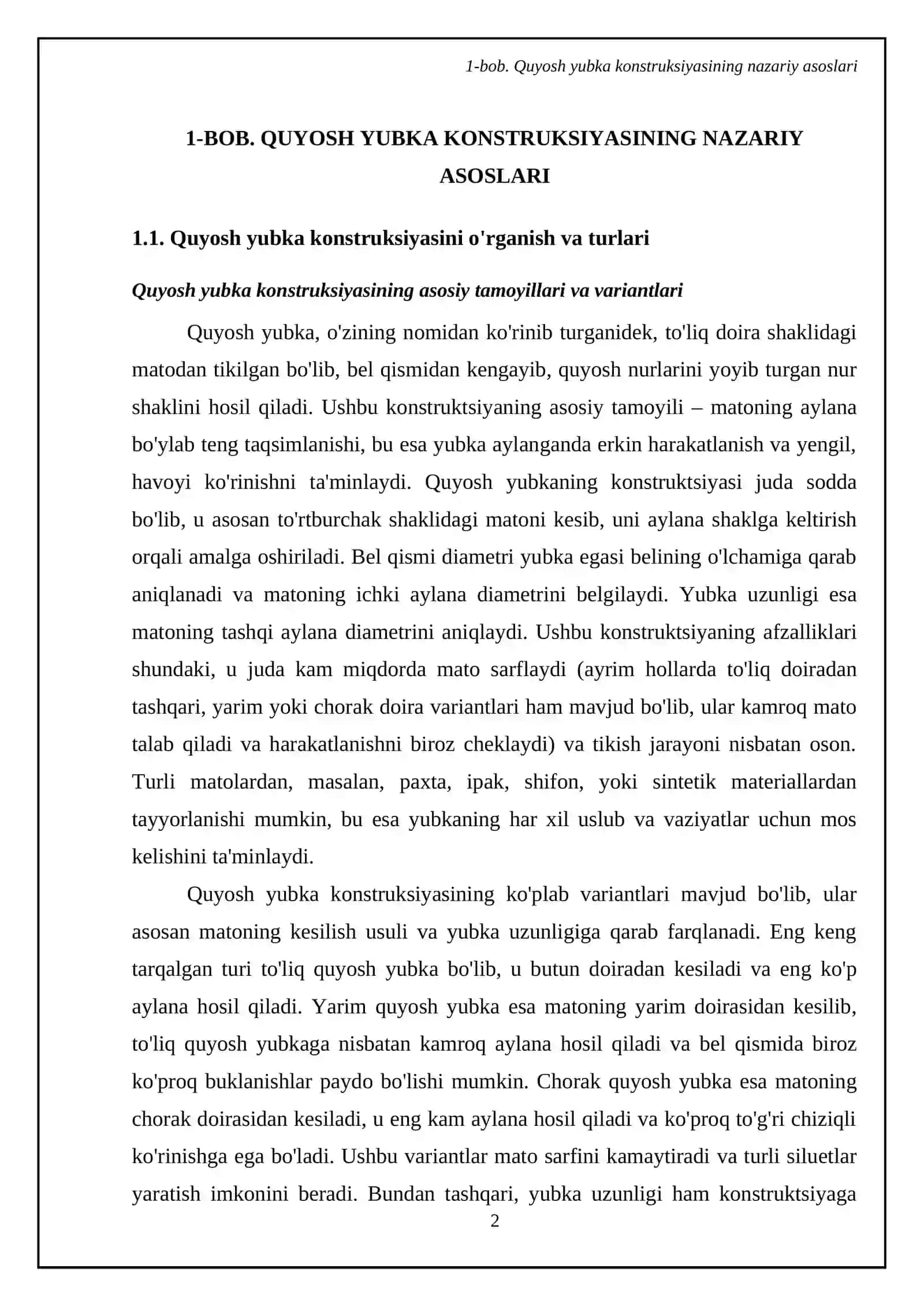 Qiz bolalar quyosh yubkasini loyihalash va modellashtirish 4