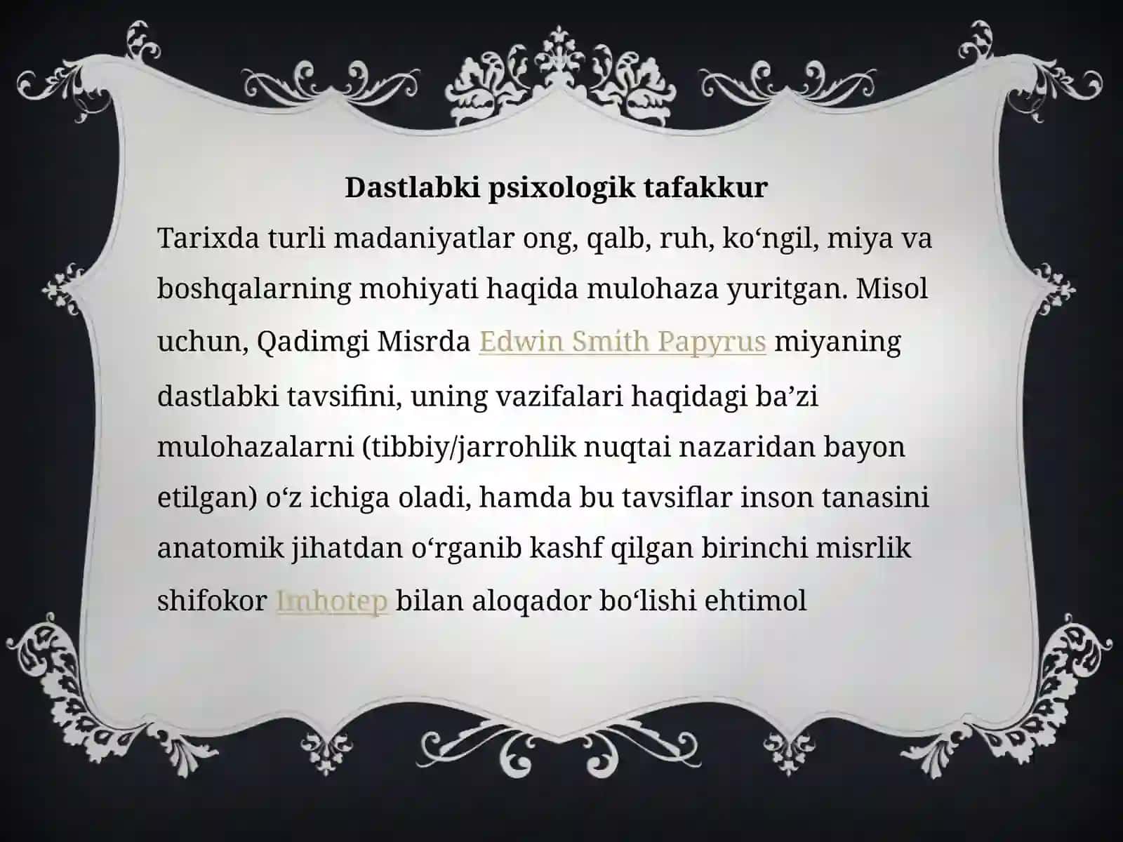 Umumiy psixologiya fani predmeti, ilmiy tadqiqot metodlari. 4