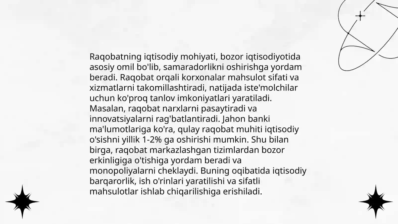 Raqobatning mohiyati, shakllari va usullari 4