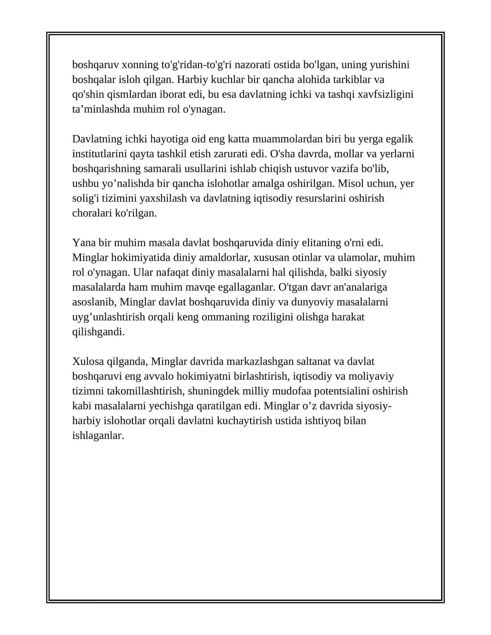 MINGLAR HUKIMRONLIGI DAVRIDA SIYOSAT 4
