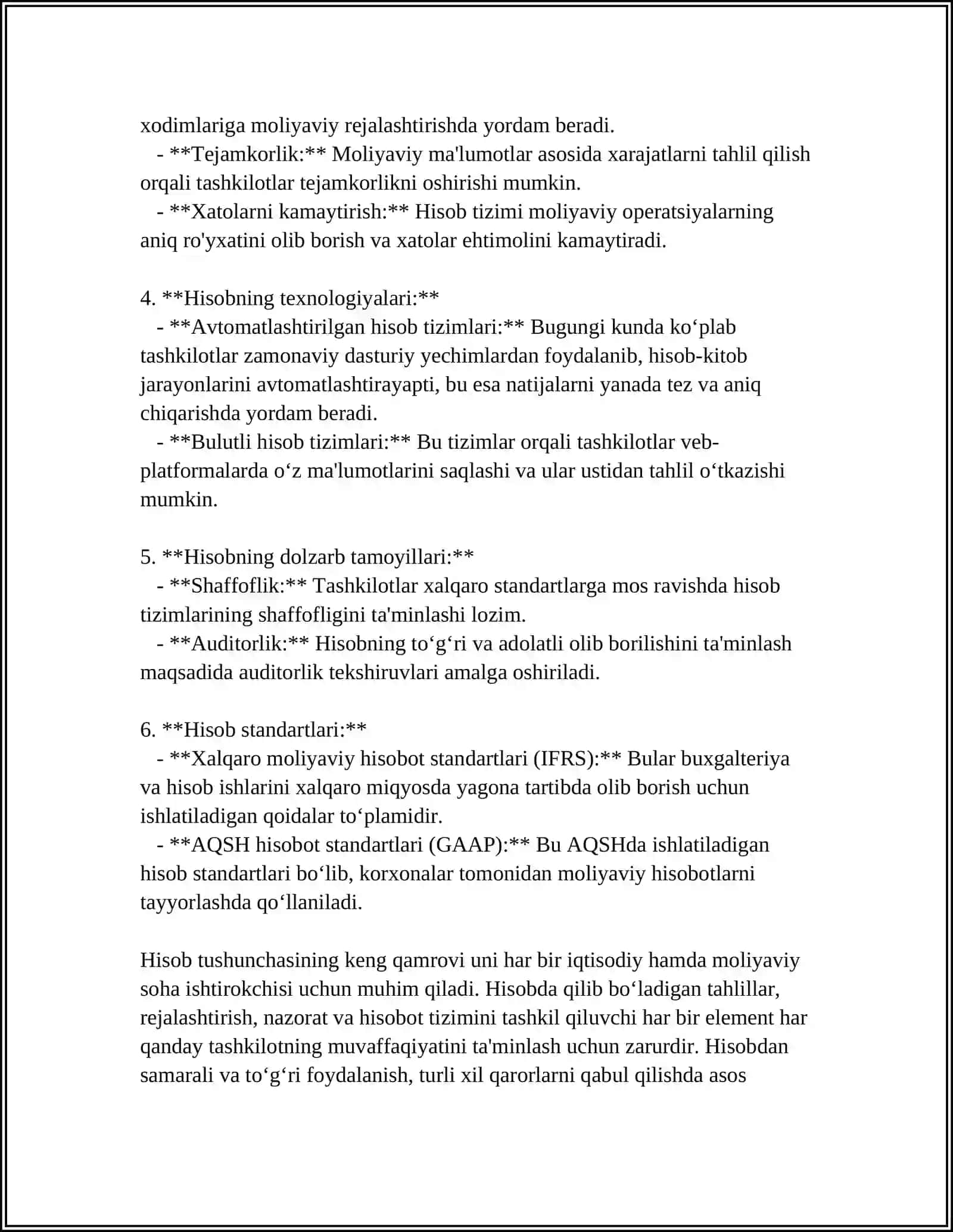 HISOB TO'G'RISIDA TUSHUNCHA VA UNING TURLARI 4