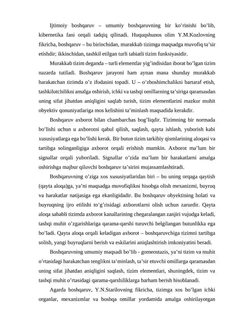 DAVLAT BOSHQARUVI FUNKSIYALARI, DAVLAT BOSHQARUVINING ASOSIY PRINSIPLARI 4