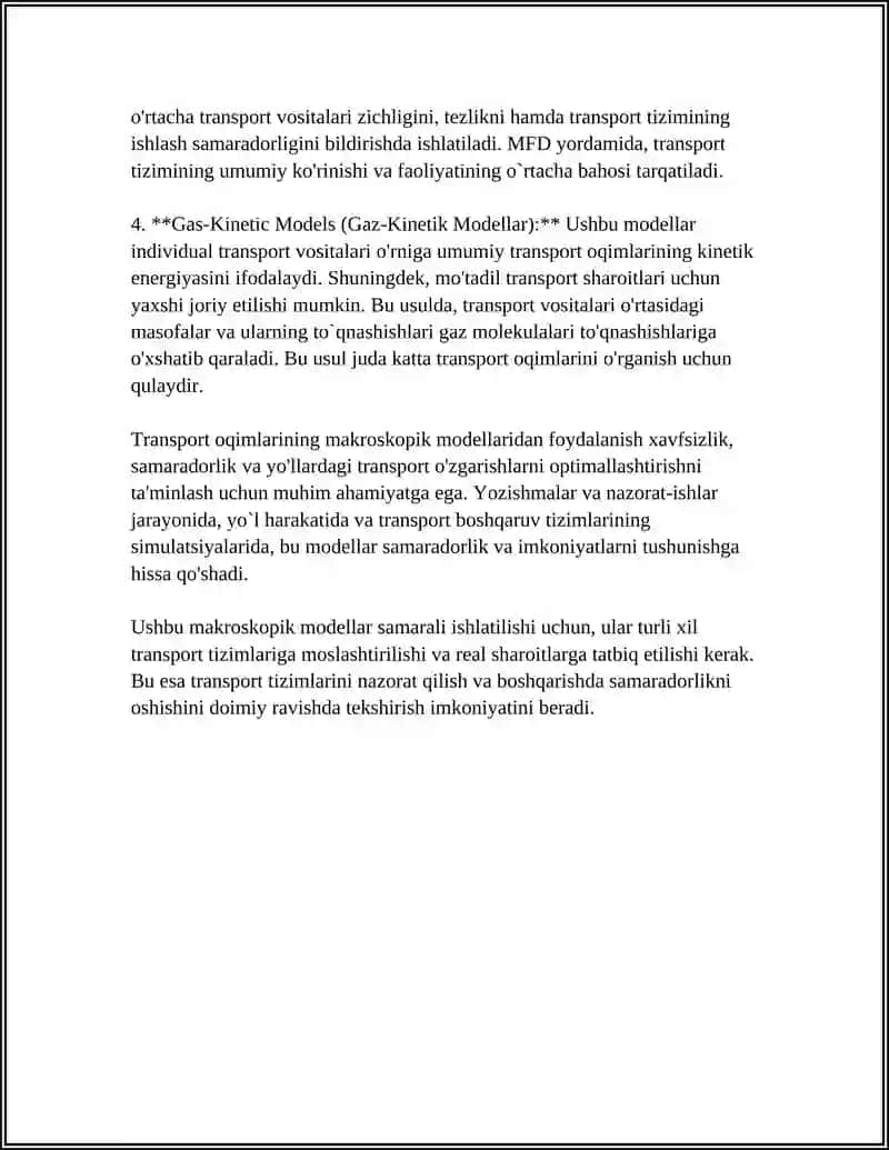 TRANSPORT OQIMLARINI MODELLASHTIRISH USULLARI 4