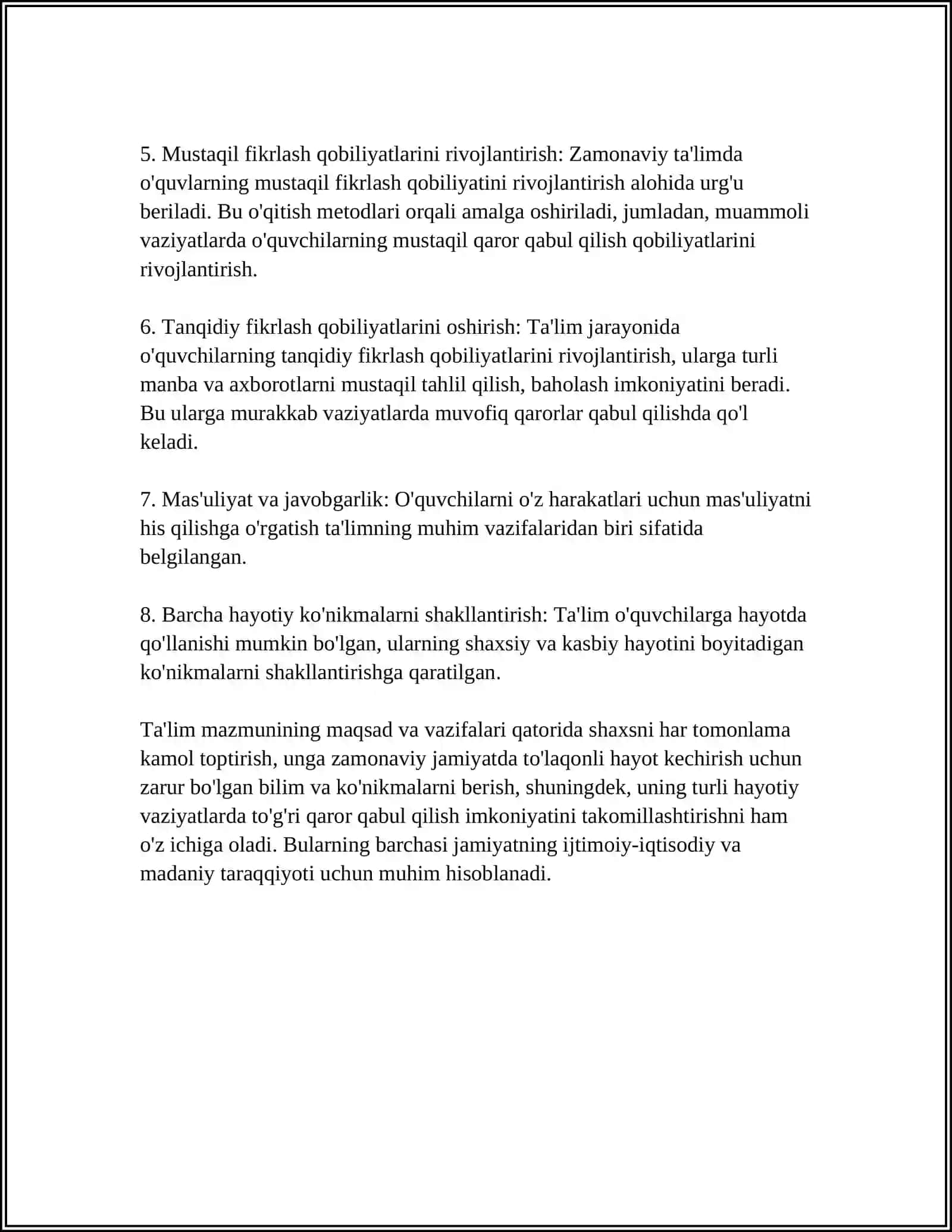 TALIM MAZMUNI 4