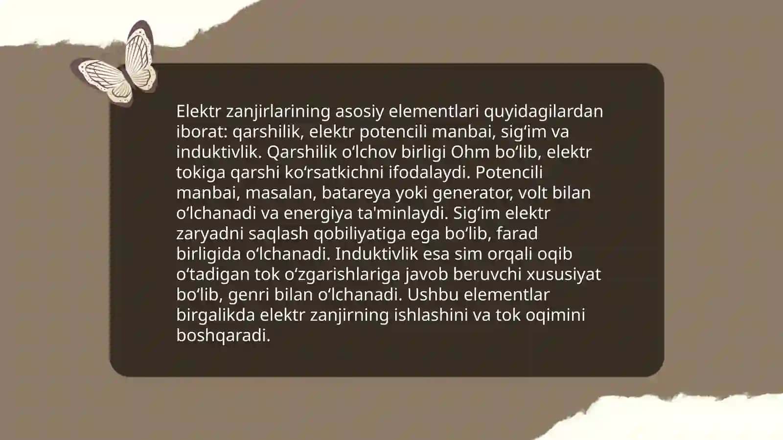 O'zgarmas to'k murakkab elektir zanjirlarini hisoblash 4