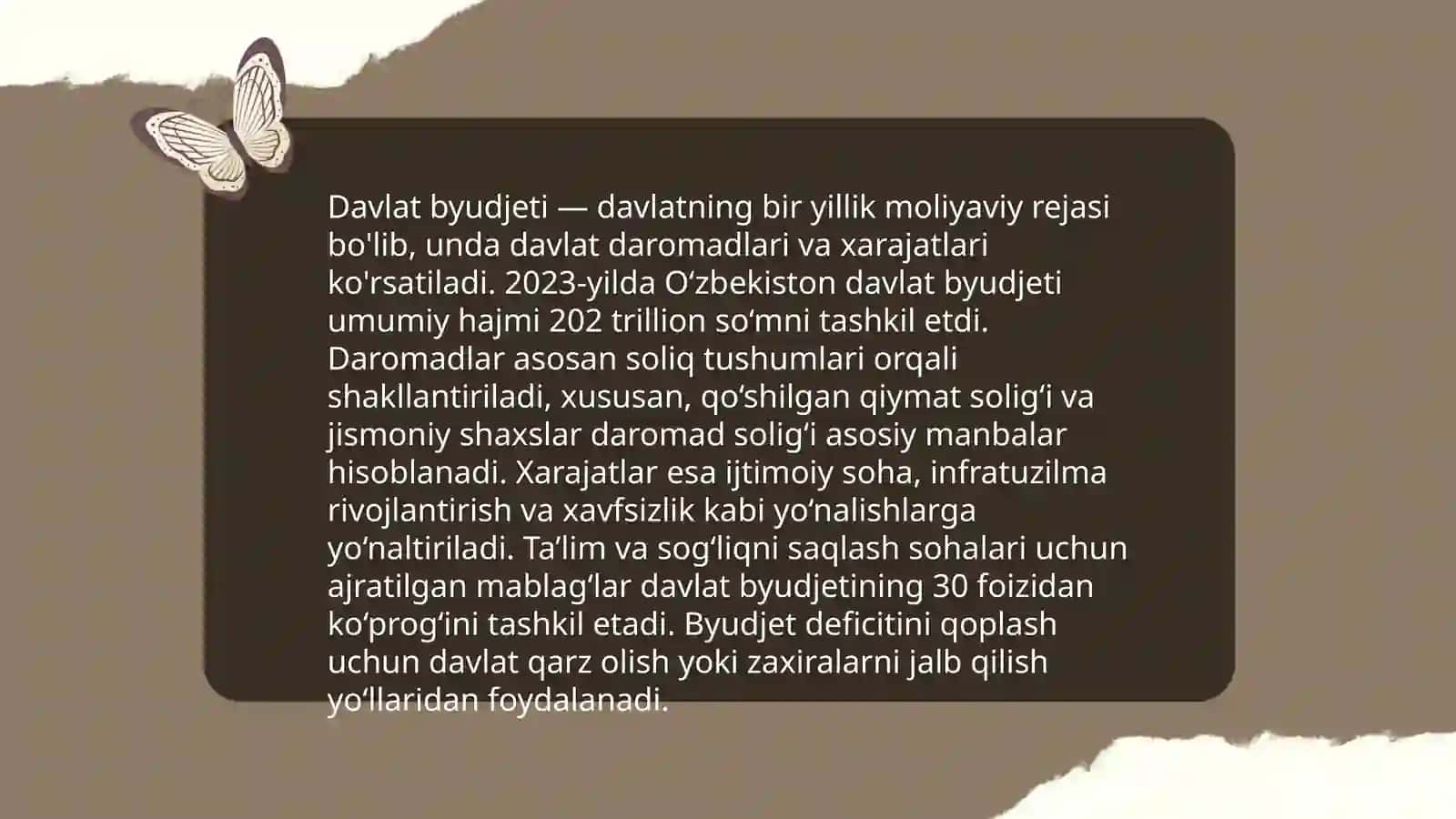 Kamolov Jahongir: Davlat investitsiya dasturi 4