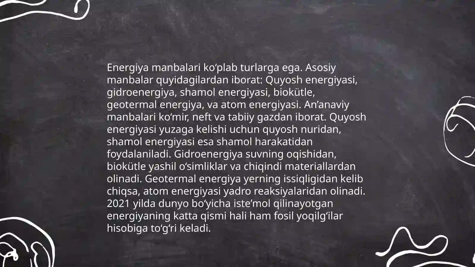 Yillik energiya iste`molini tahlil qilish 4