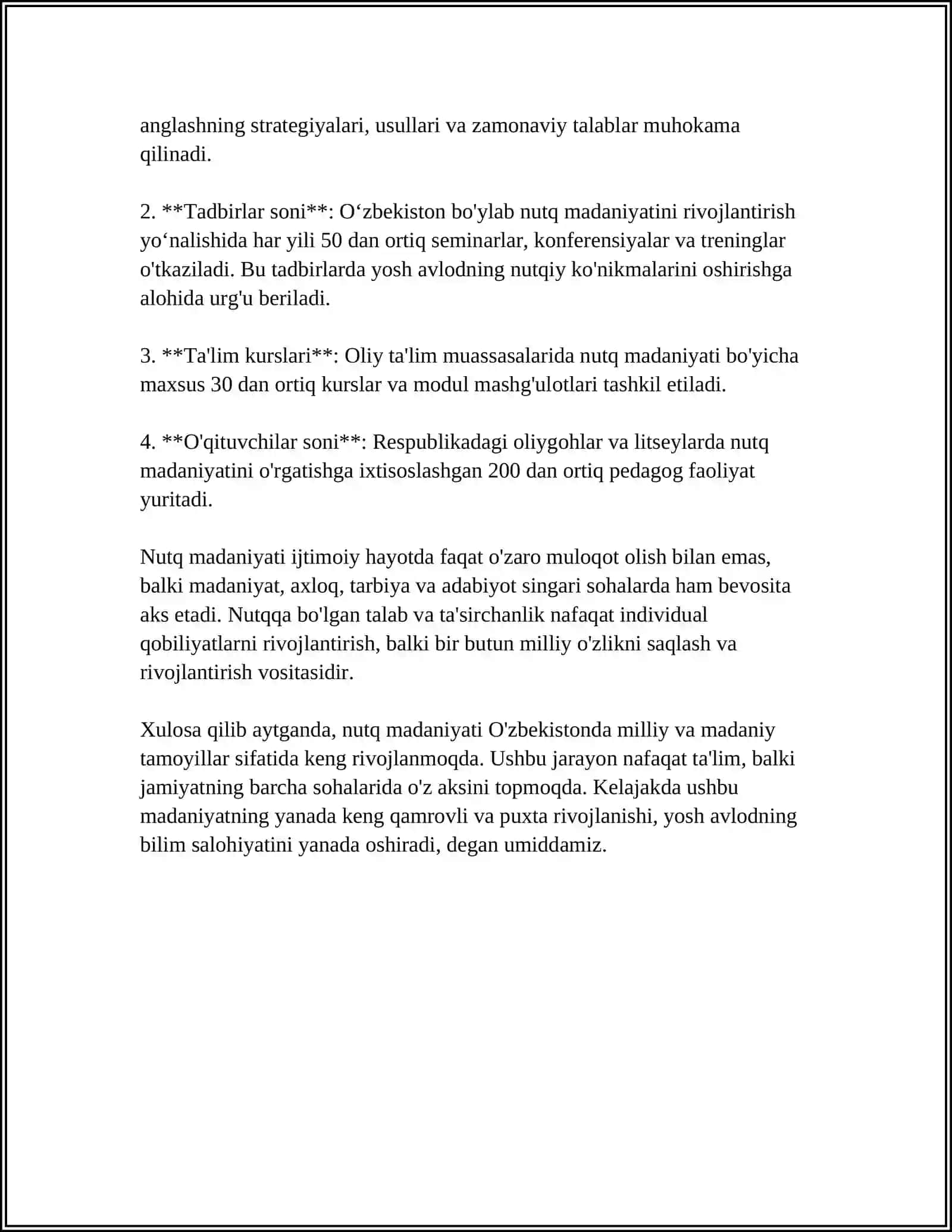 BOLALARNI NUTQINI O‘STIRISH – O‘QUV FANI 4