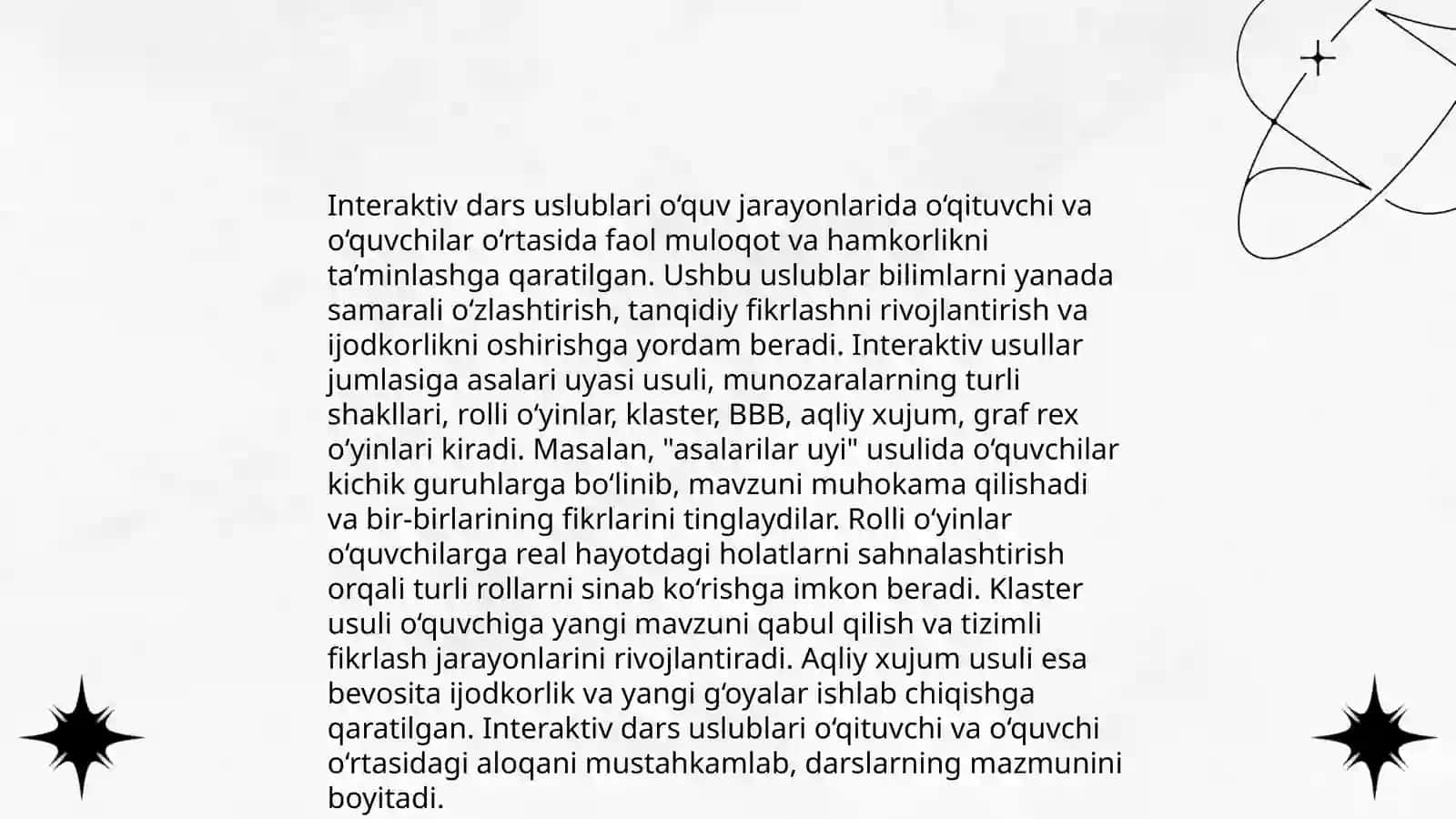 Zamonaviy o'qitish metodlari 4