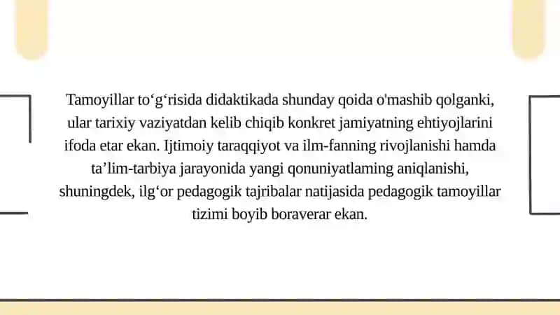 TA’LIM TAMOYILLARI VA QOIDALARI 4