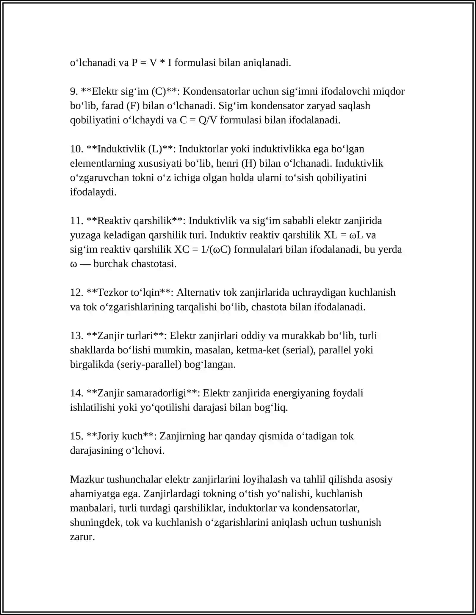 Elektr zanjirlarining hisoblashi 4