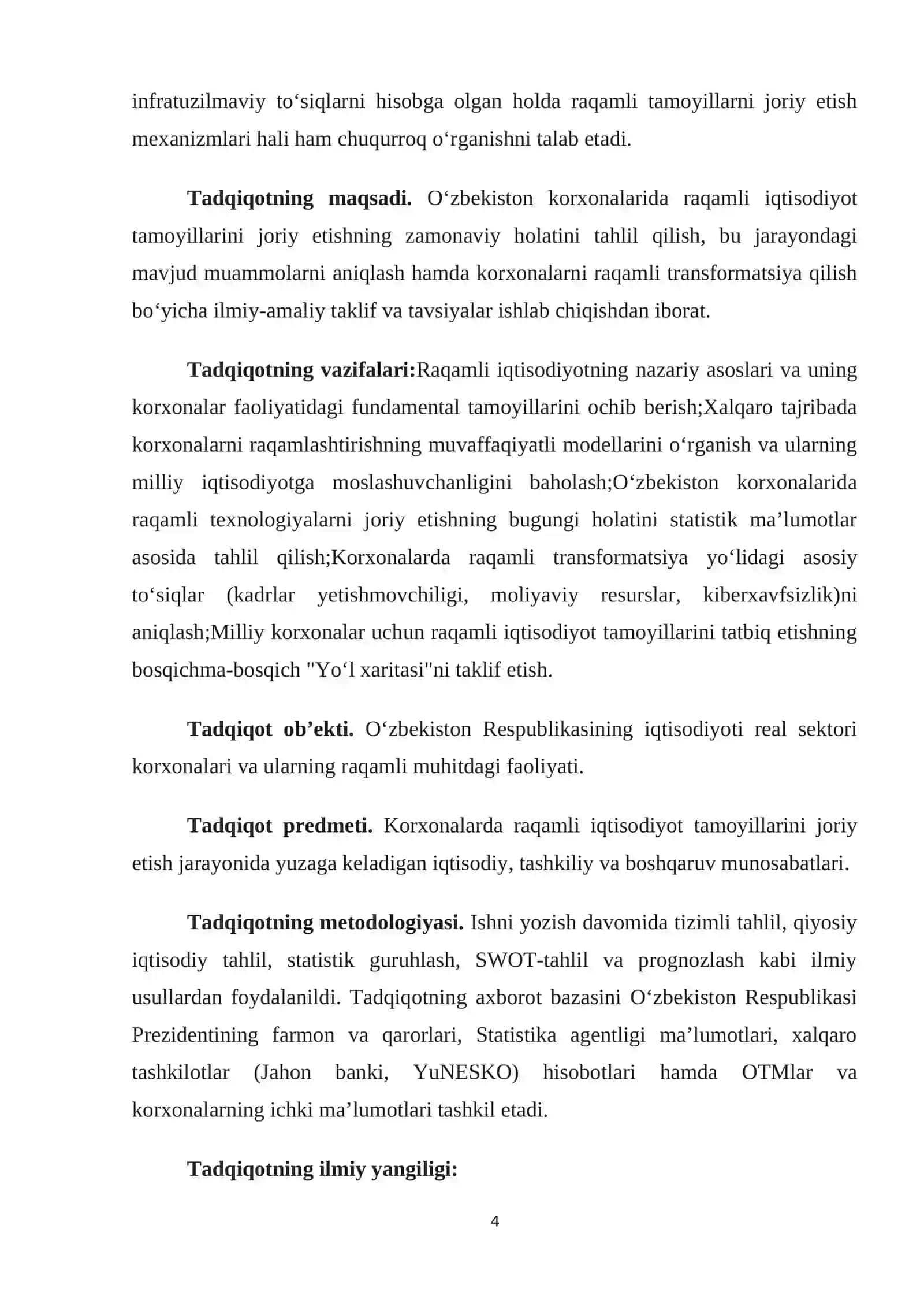 Korxonalarda raqamli transformatsiyani jadallashtirish bo‘yicha strategik takliflar 4