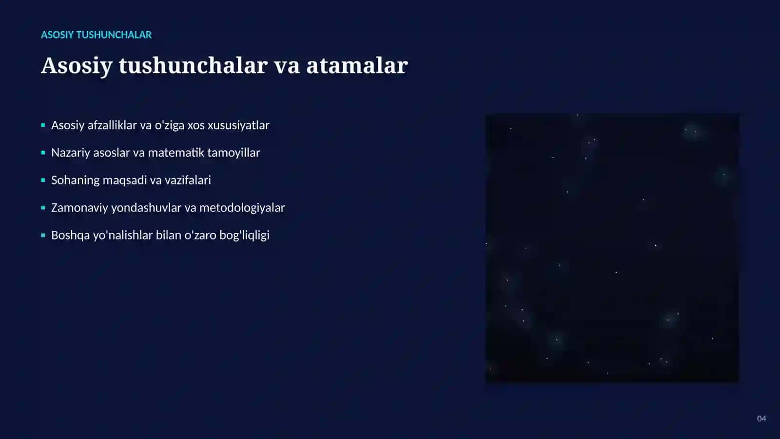 SUN'IY INTELLEKT • AI VA KATTA MA'LUMOTLAR 4